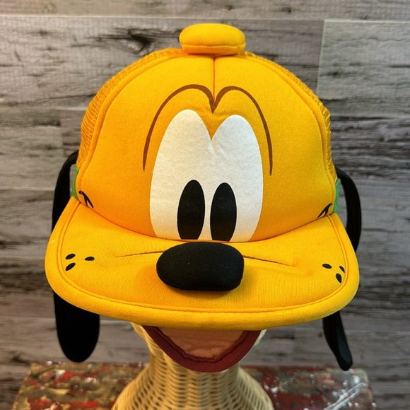 Disney Parks Unisex Pluto Foam Front Mesh Snapback Baseball Cap Hat - Picture 6 of 13